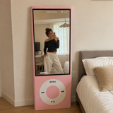 Espelho iPod Decorativo Estilo Retrô (rosa)
